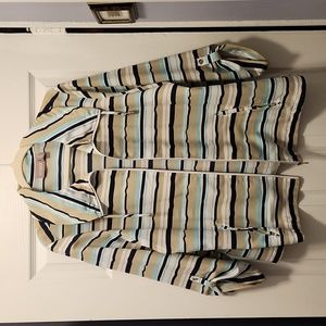 Chico's lightweight striped jacket/windbreaker